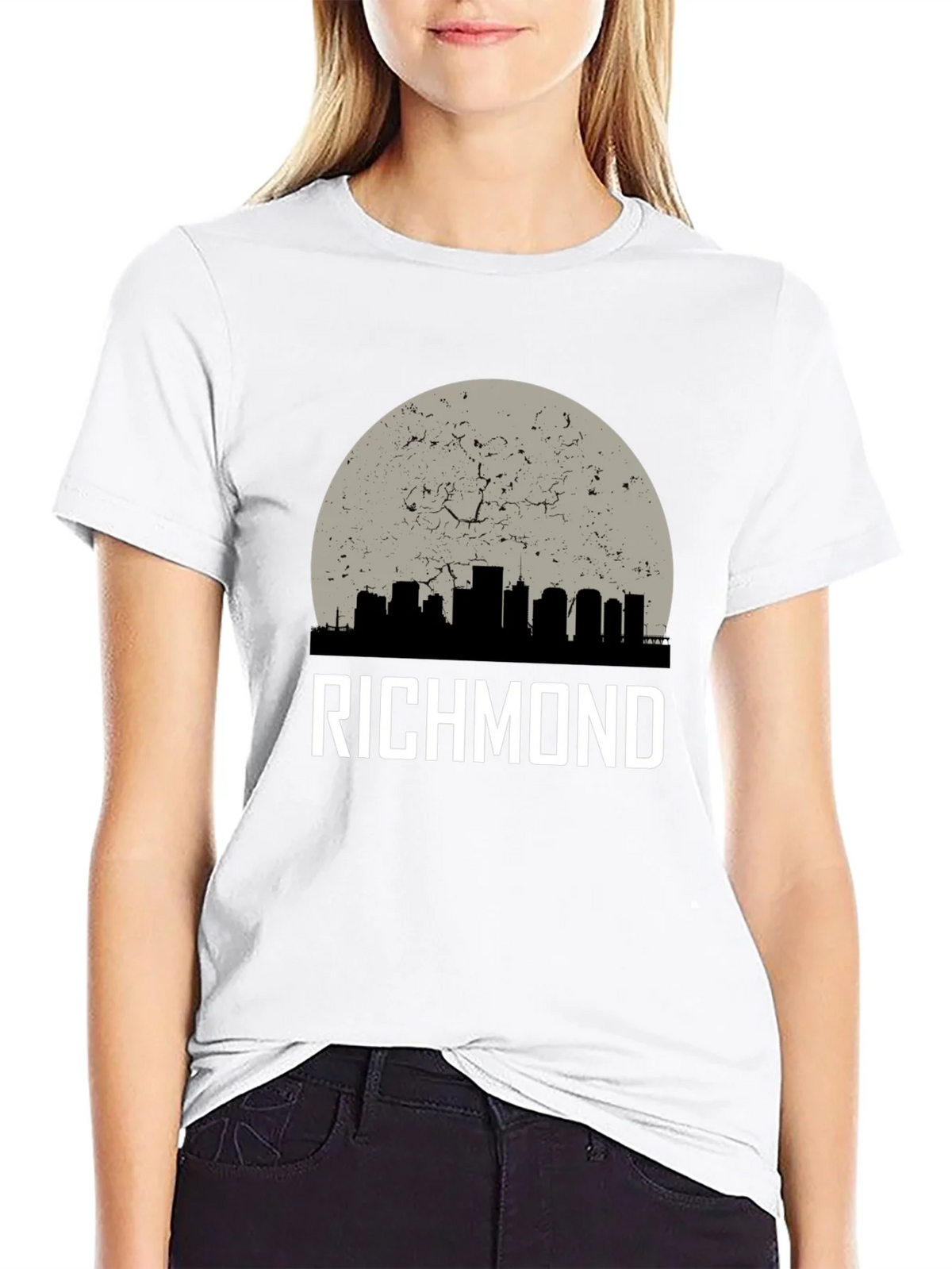 Richmond Skyline Graphic Print Crew Neck T-Shirt product image 11