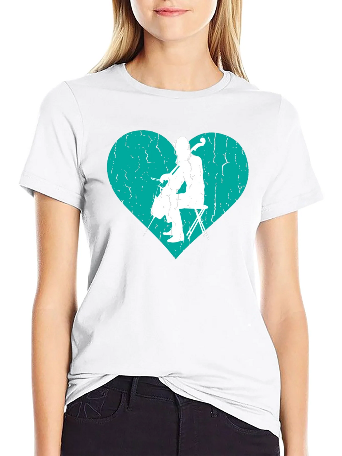 Cello Heart Graphic Tee - Musicians T-Shirt product image 8