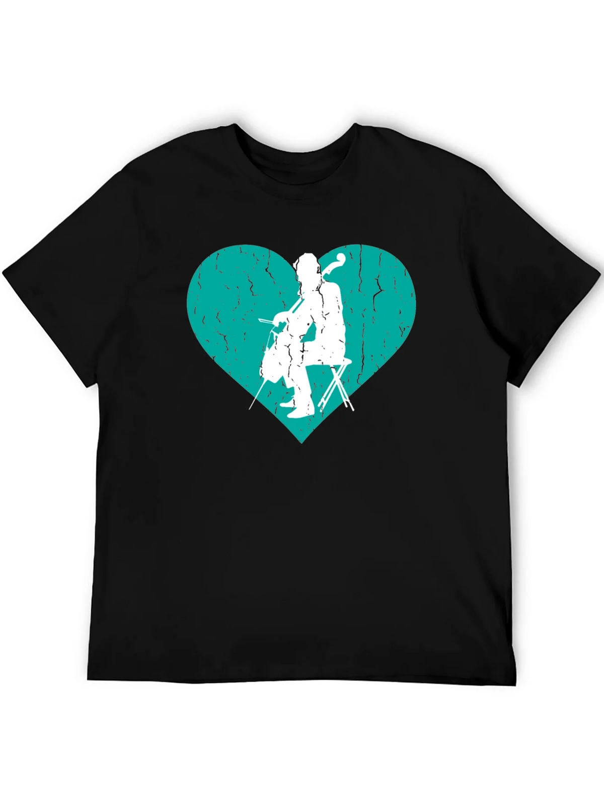 Cello Heart Graphic Tee - Musicians T-Shirt product image 5