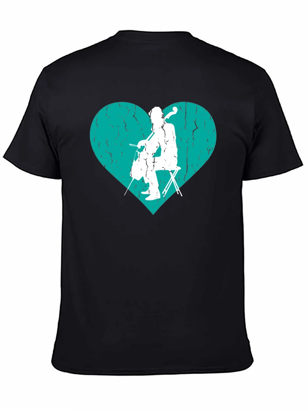 Cello Heart Graphic Tee - Musicians T-Shirt product image 4