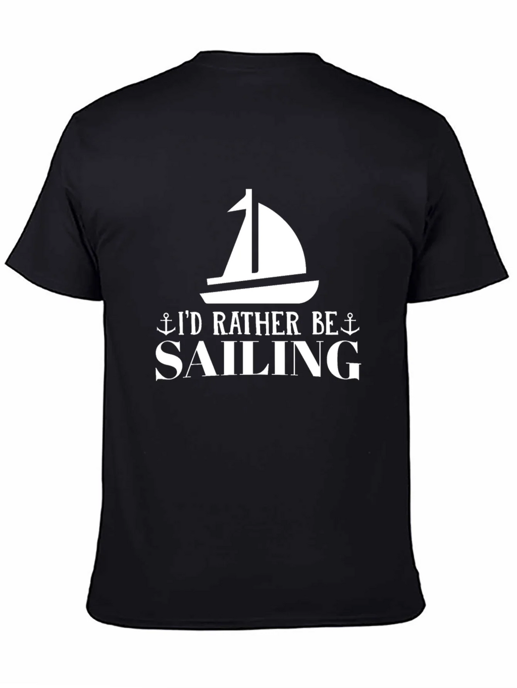 Sailing Graphic T-Shirt - Black Cotton Tee product image 7