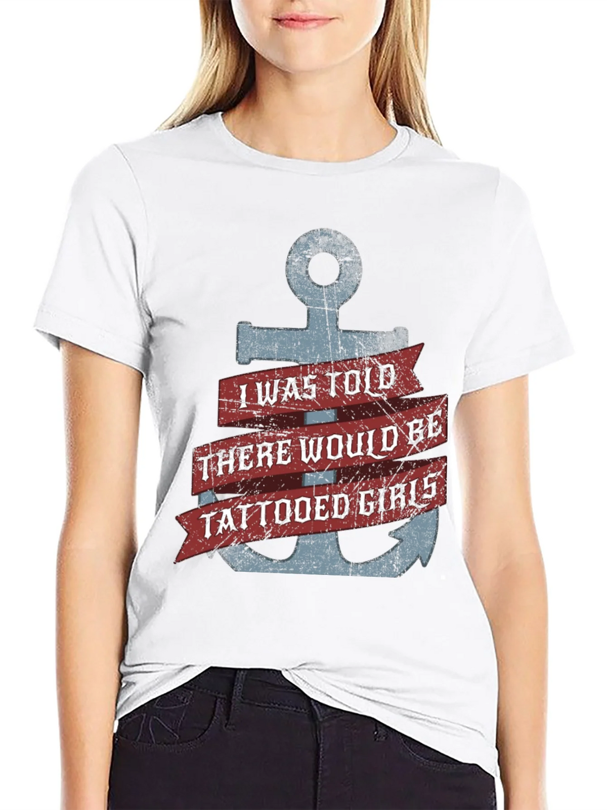 Tattooed Girls Anchor T-Shirt - Funny Graphic Tee product image 11