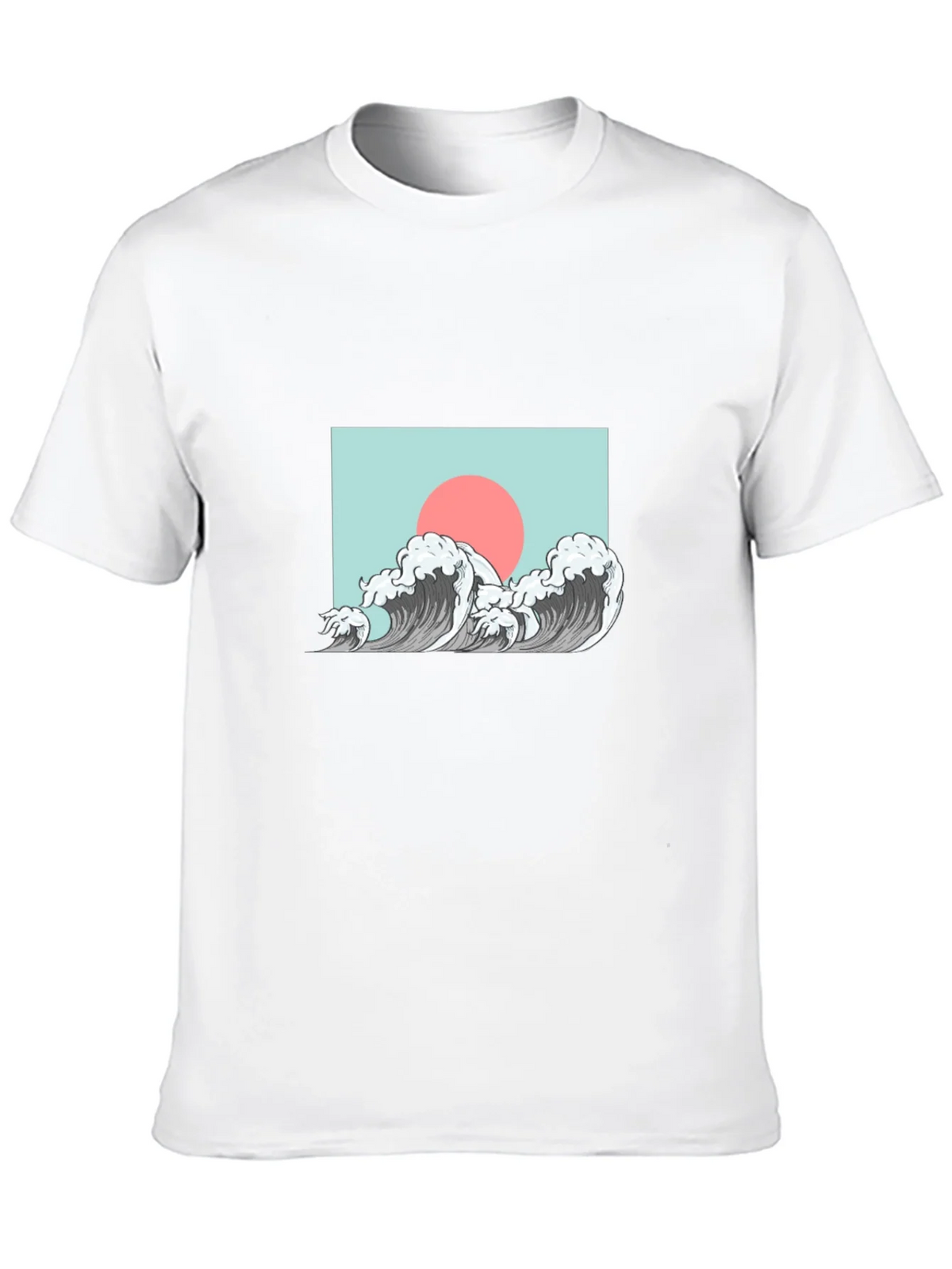 Wave Design Graphic Tee - Black product image 12
