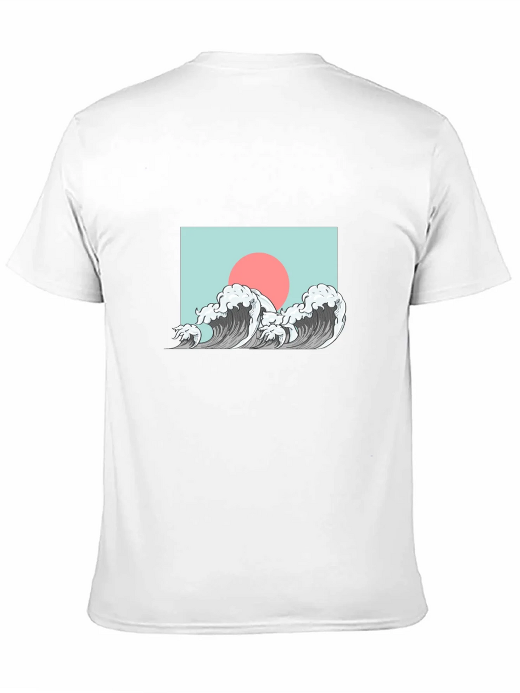 Wave Design Graphic Tee - Black product image 2