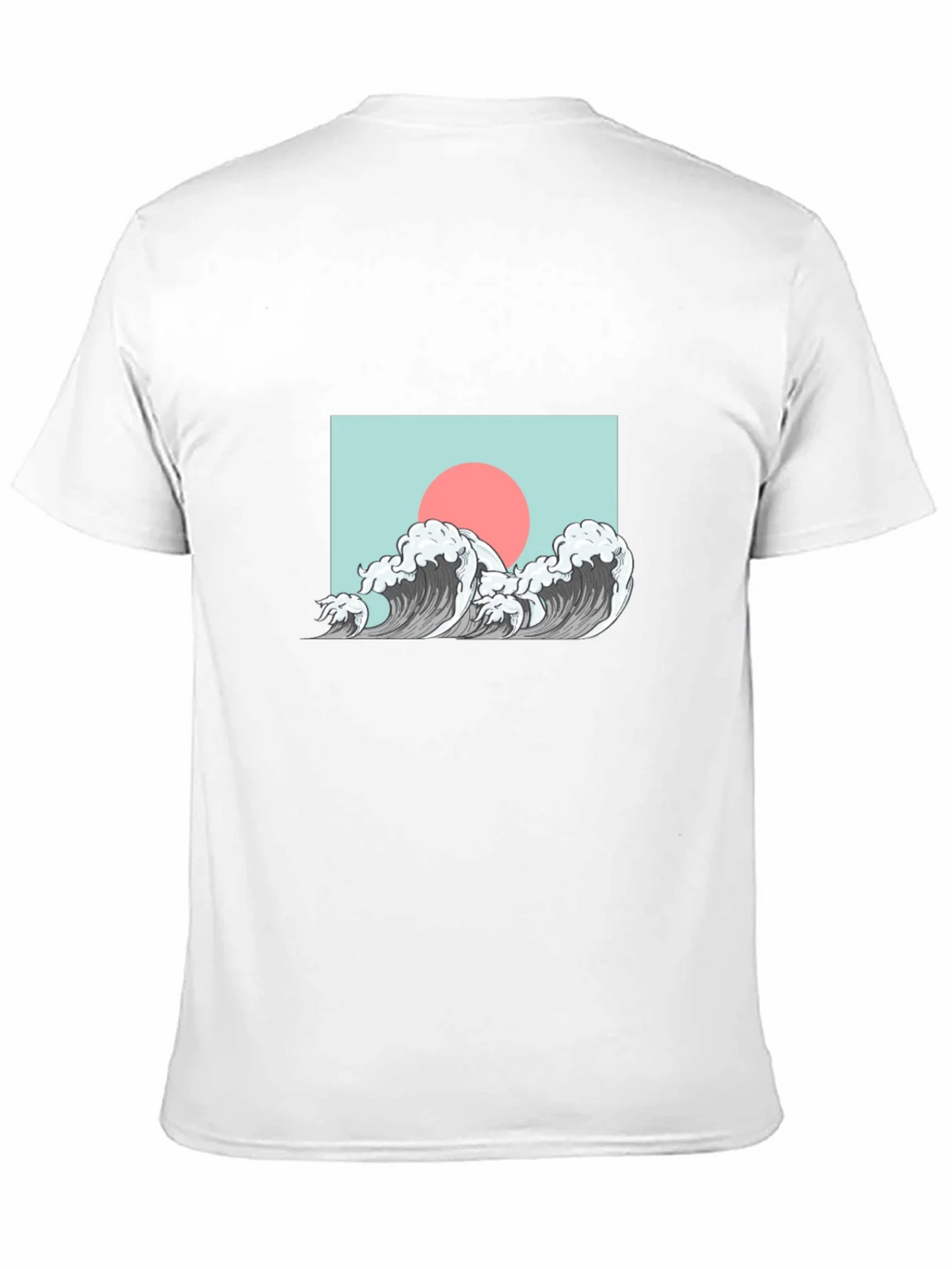 Wave Design Graphic Tee - Black product image 2