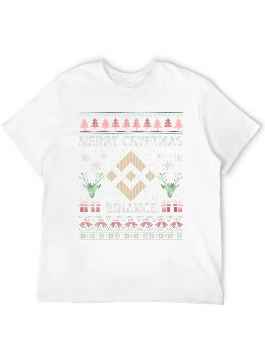 Merry Cryptmas Binance Ugly Christmas Sweater T-shirt product image 11