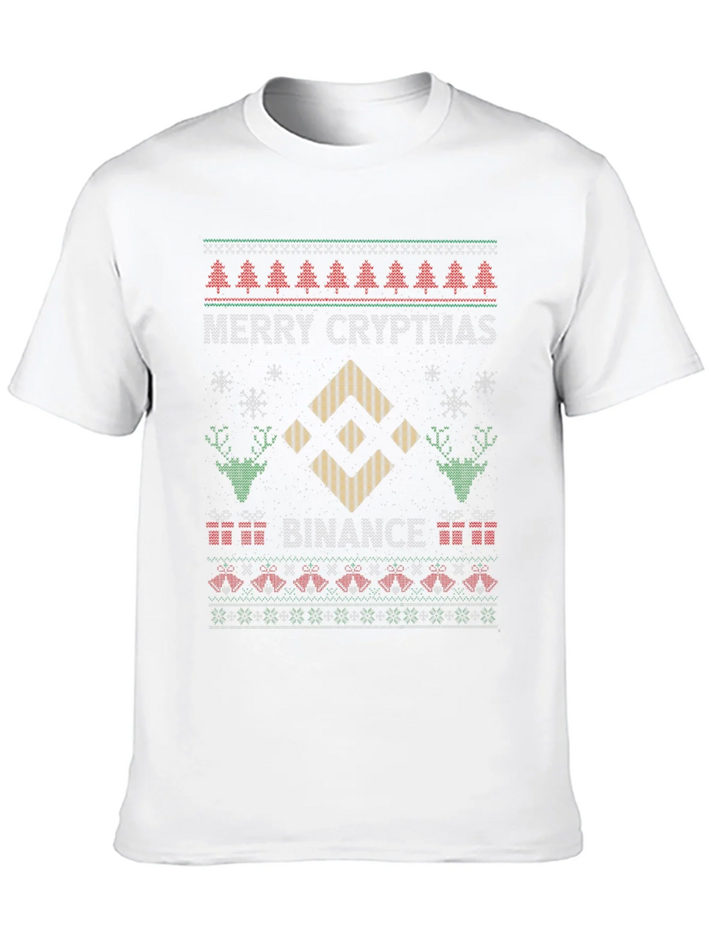 Merry Cryptmas Binance Ugly Christmas Sweater T-shirt product image 9