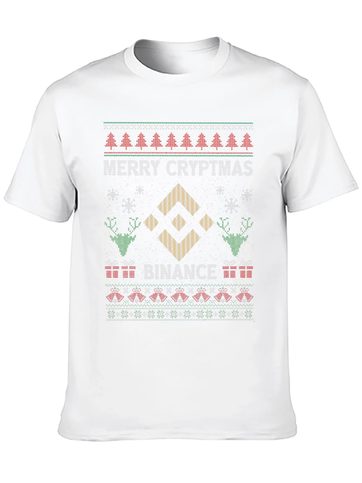 Merry Cryptmas Binance Ugly Christmas Sweater T-shirt product image 9