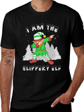 Slippery Elf Christmas Dabbing T-Shirt product image 1