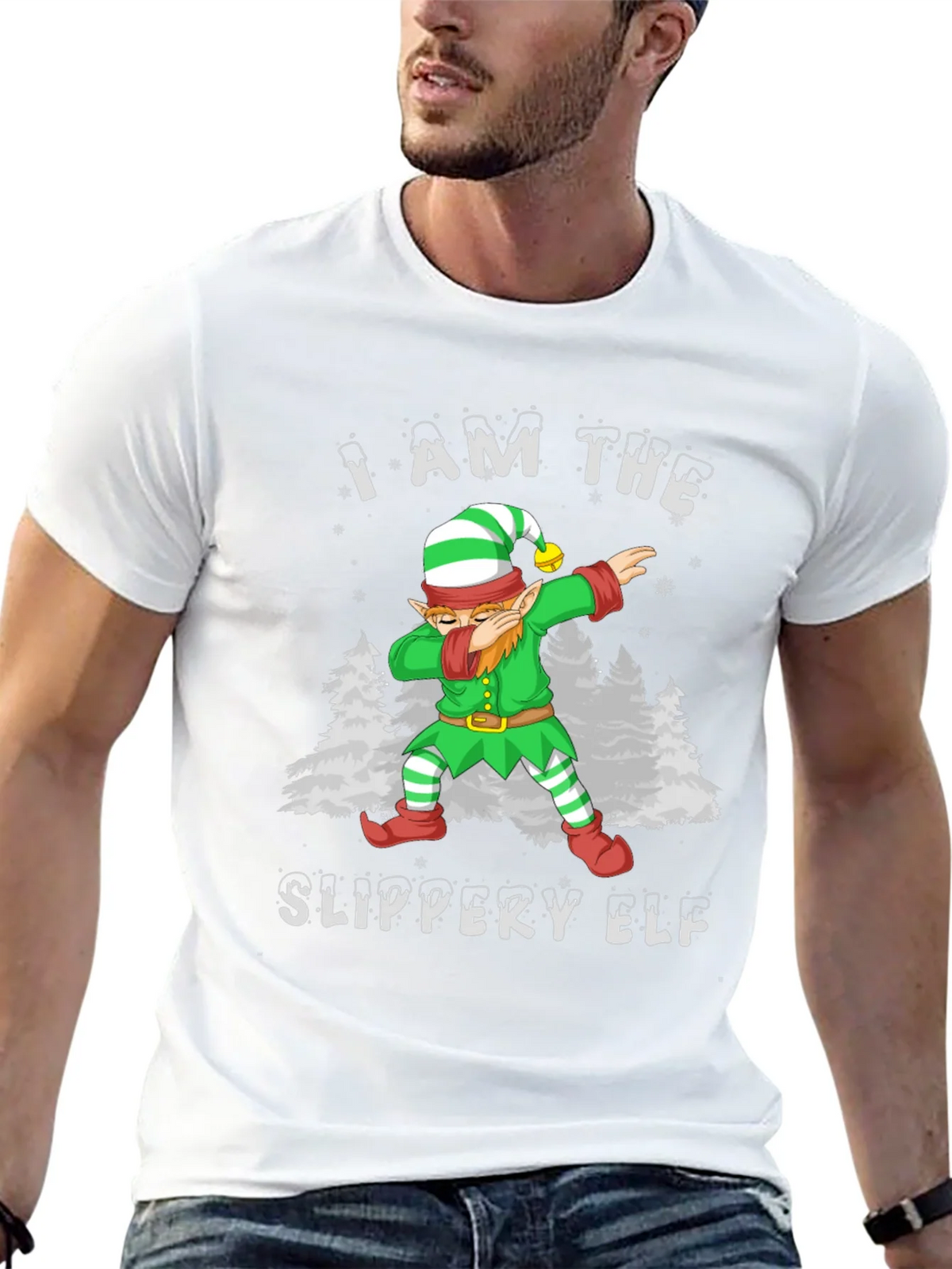 Slippery Elf Christmas Dabbing T-Shirt product image 12