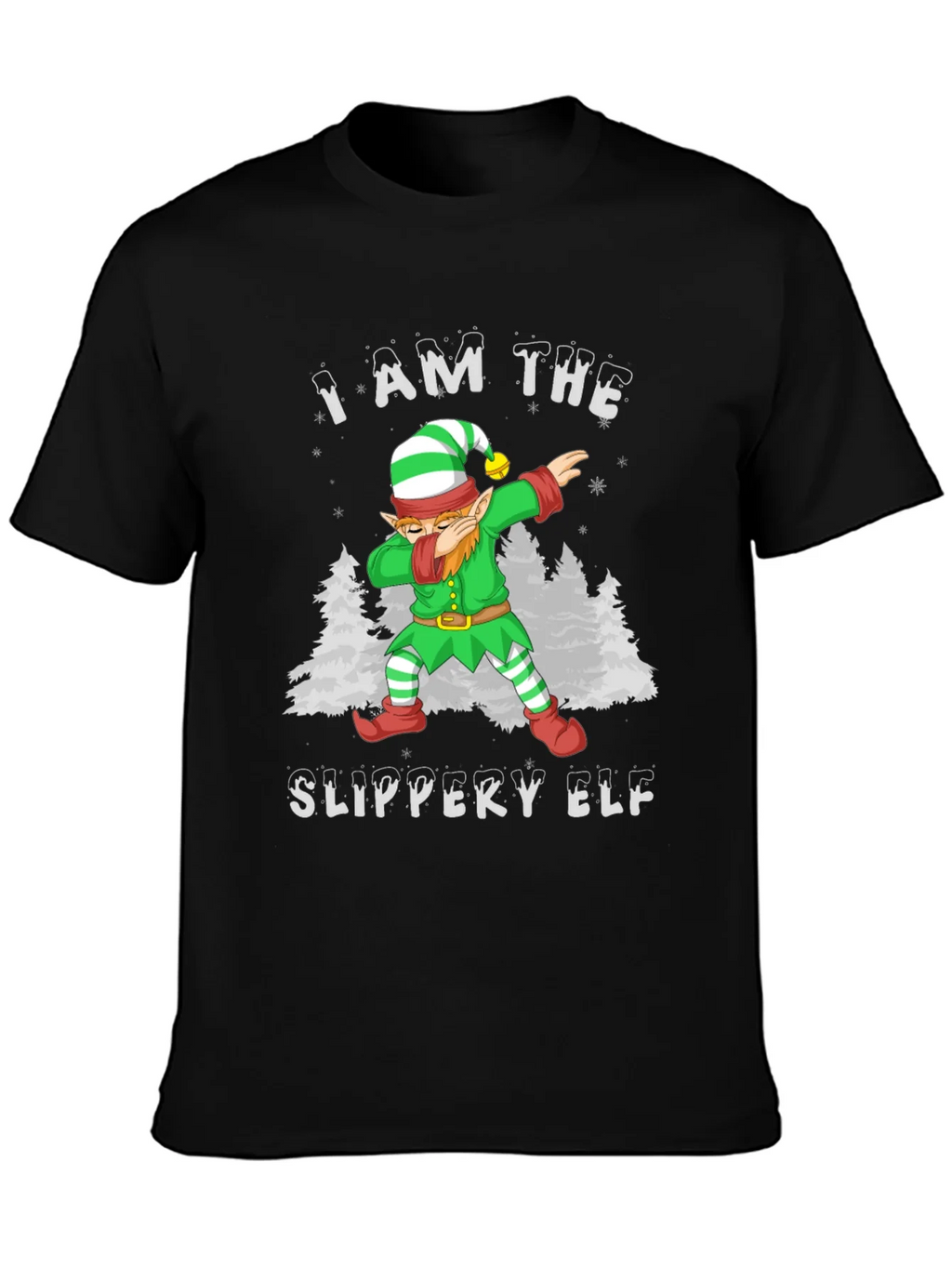 Slippery Elf Christmas Dabbing T-Shirt product image 3