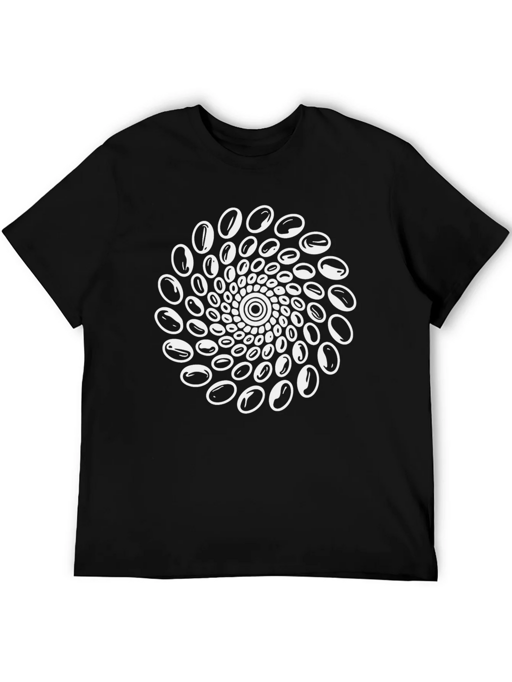 Spiral Optical Illusion Graphic Tee - Black product image 5