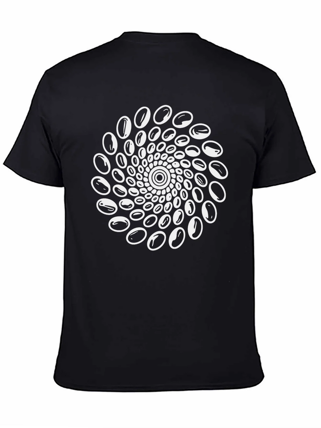 Spiral Optical Illusion Graphic Tee - Black product image 4