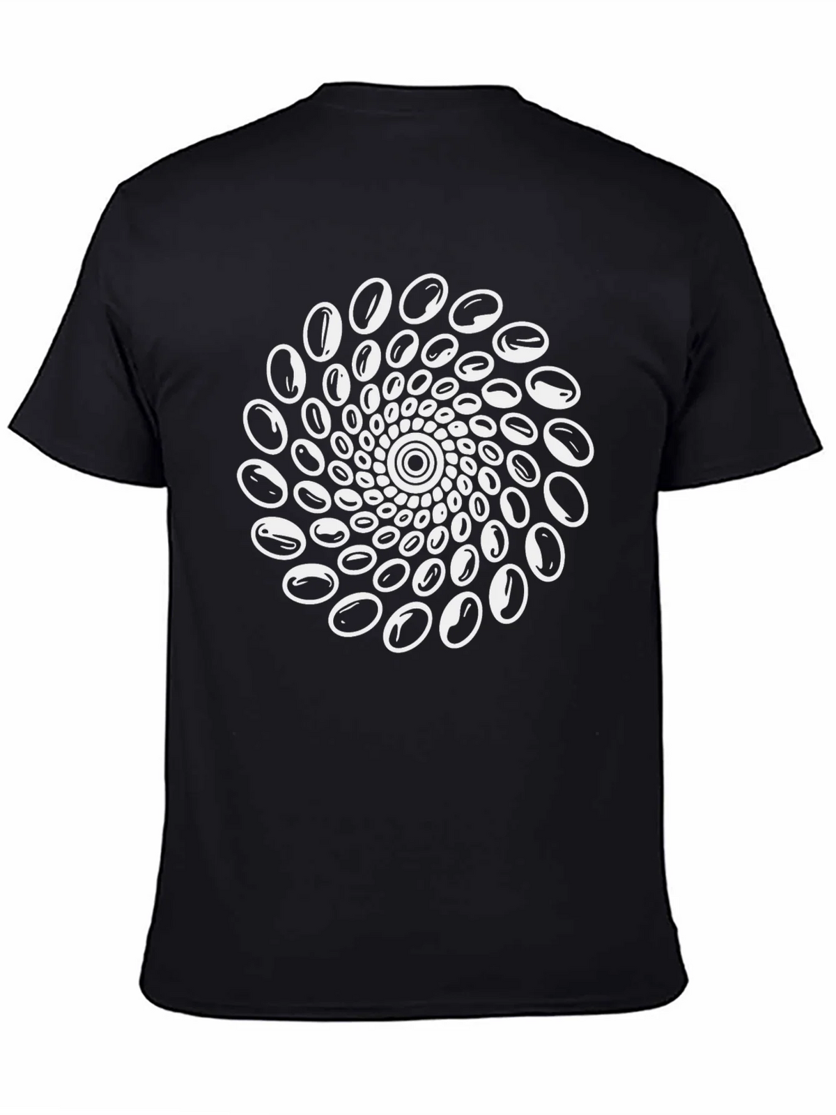 Spiral Optical Illusion Graphic Tee - Black product image 4