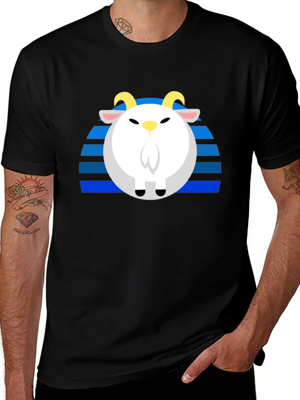 Goat Retro T-Shirt - Unique Graphic Tee product image 1
