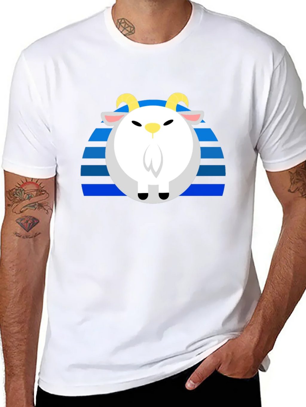 Goat Retro T-Shirt - Unique Graphic Tee product image 7