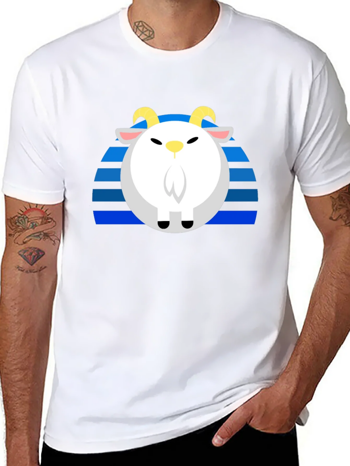 Goat Retro T-Shirt - Unique Graphic Tee product image 7