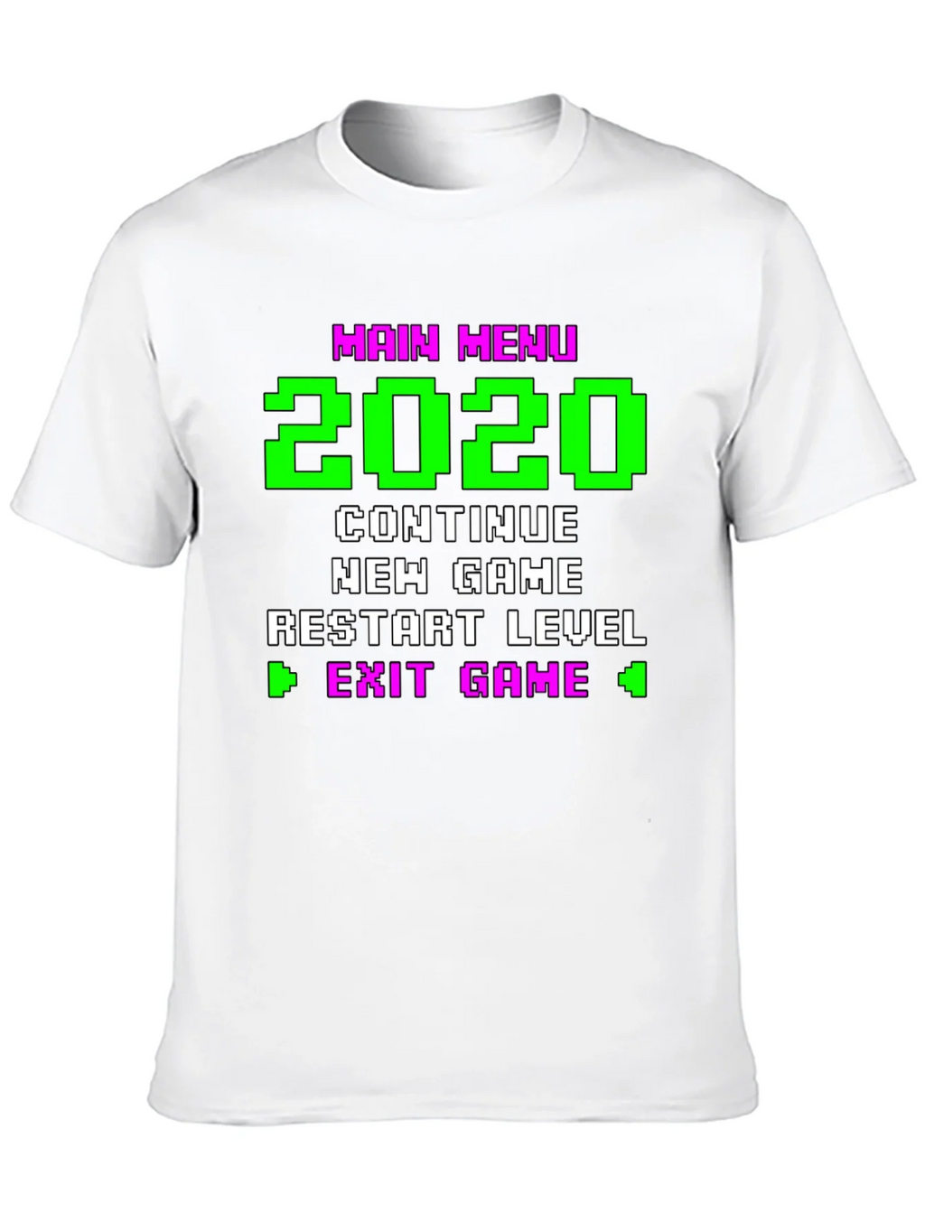Retro Gamer Menu T-Shirt - 2020 Continue New Game product image 9