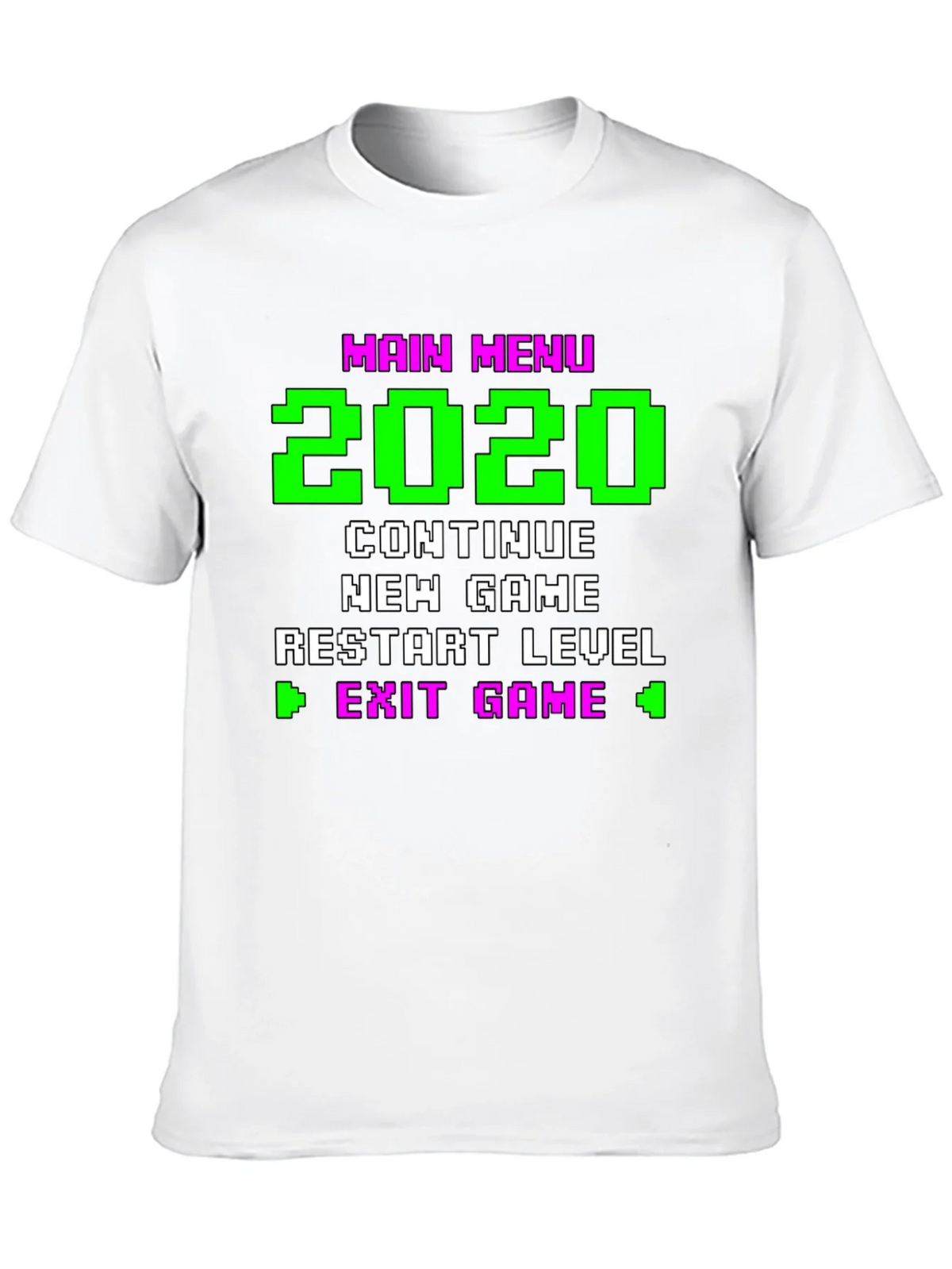 Retro Gamer Menu T-Shirt - 2020 Continue New Game product image 9