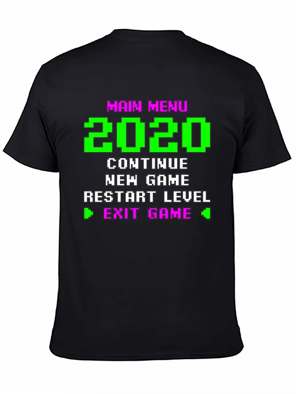 Retro Gamer Menu T-Shirt - 2020 Continue New Game product image 4