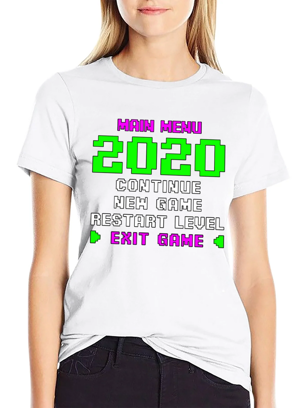 Retro Gamer Menu T-Shirt - 2020 Continue New Game product image 8