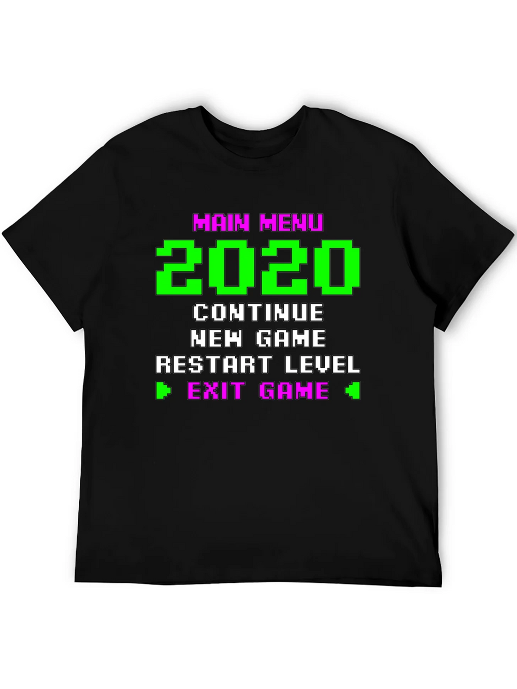 Retro Gamer Menu T-Shirt - 2020 Continue New Game product image 5
