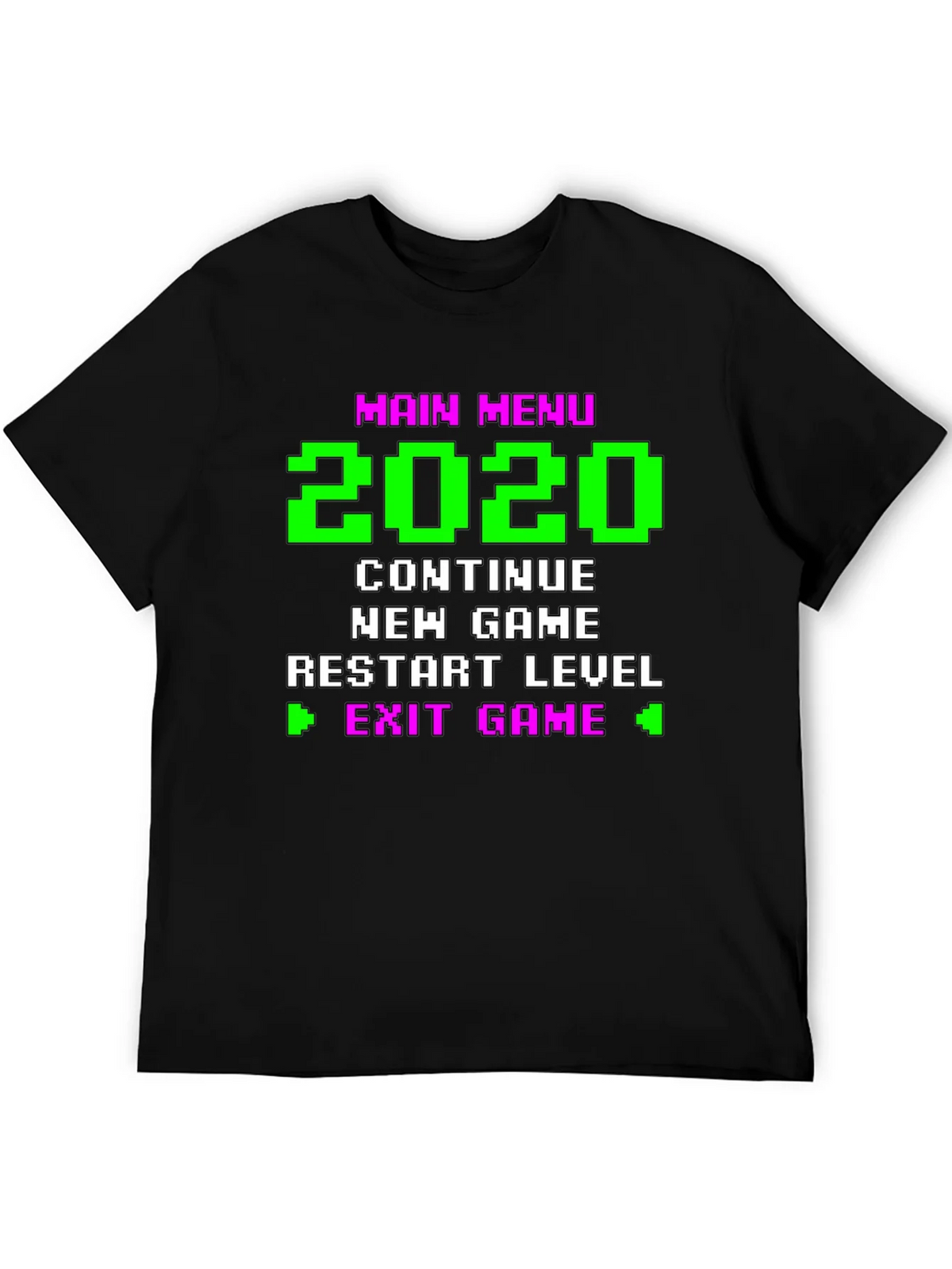 Retro Gamer Menu T-Shirt - 2020 Continue New Game product image 5
