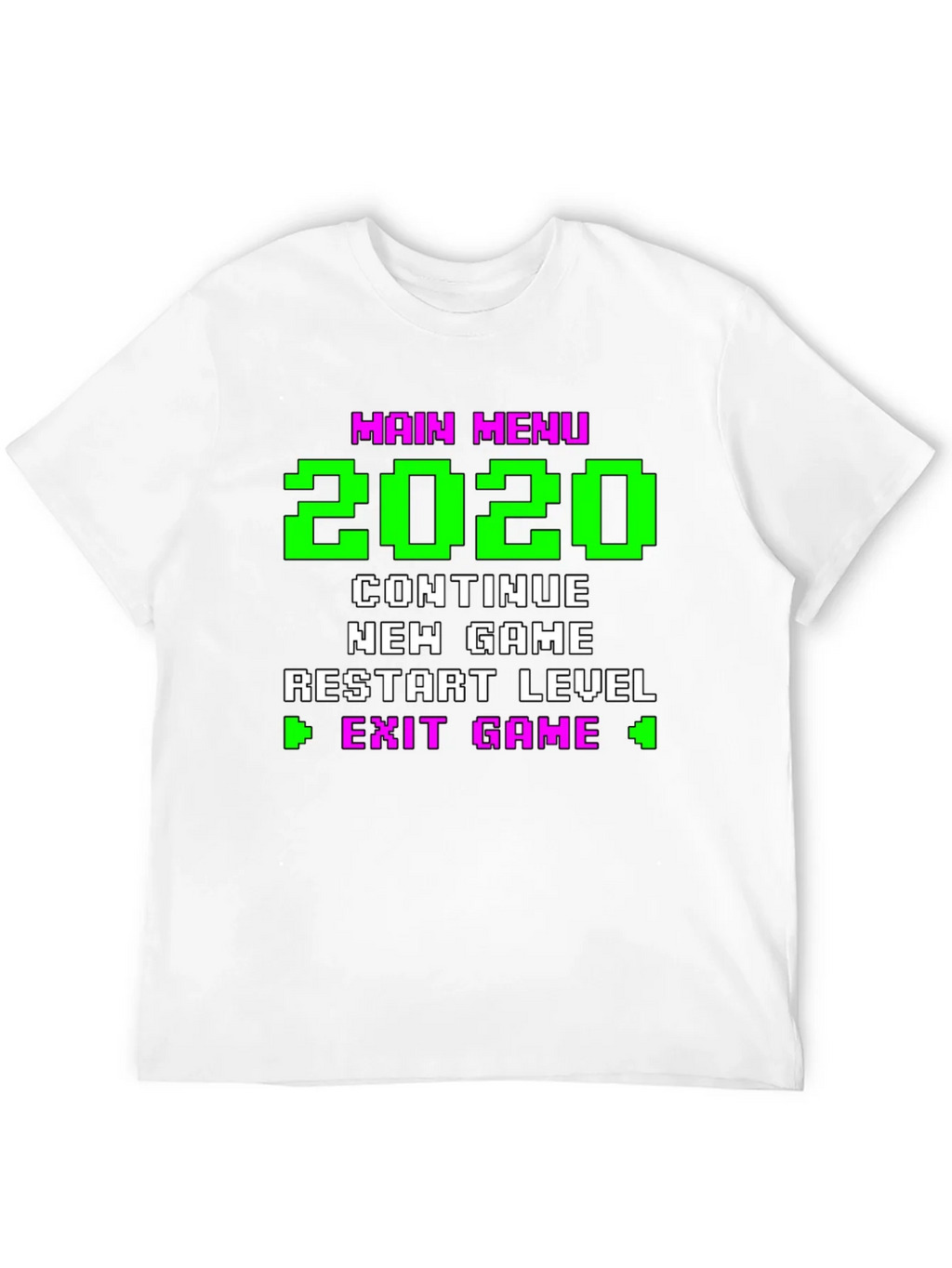 Retro Gamer Menu T-Shirt - 2020 Continue New Game product image 11