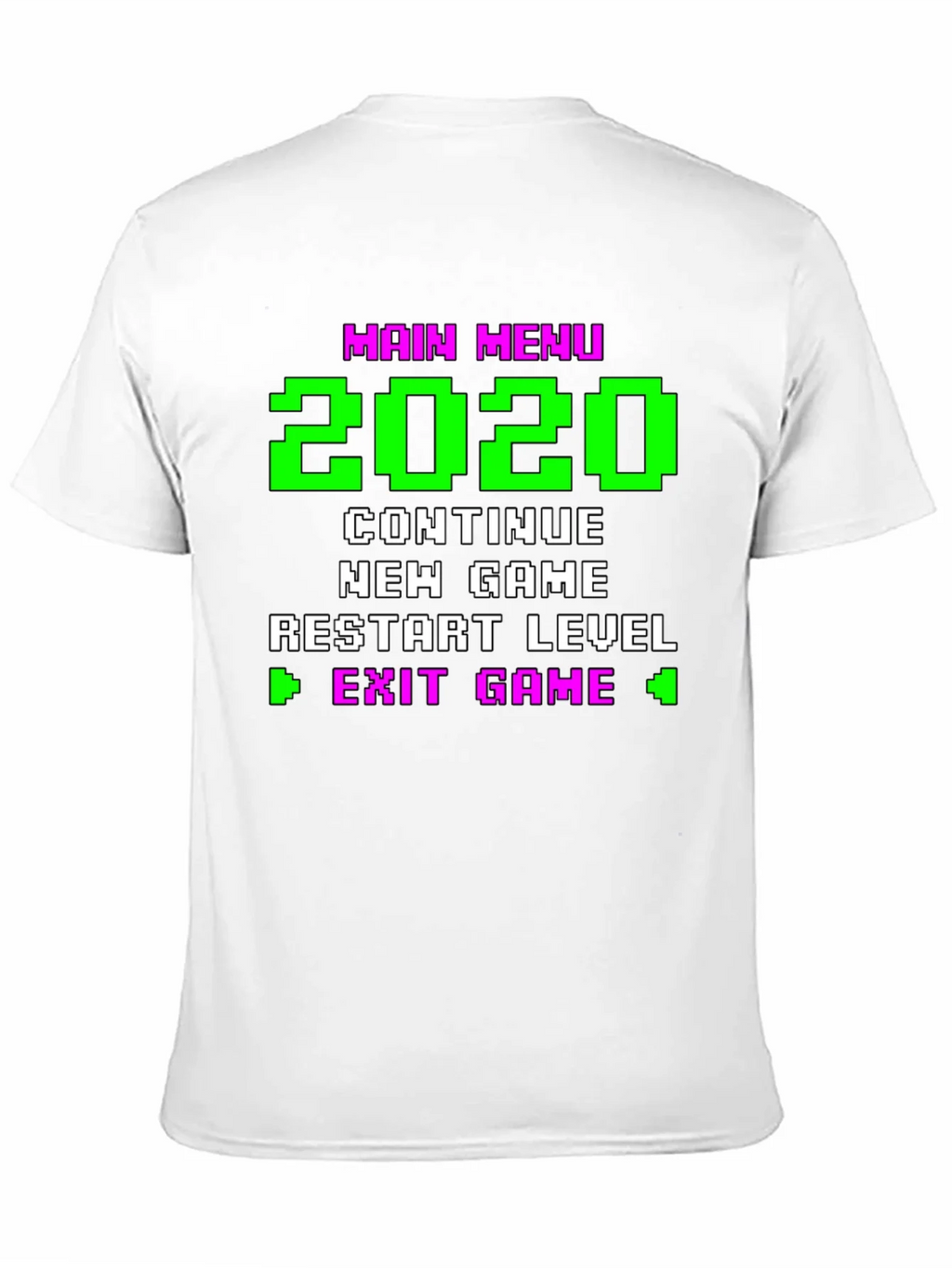 Retro Gamer Menu T-Shirt - 2020 Continue New Game product image 10