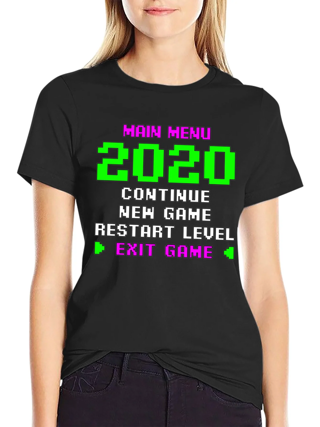 Retro Gamer Menu T-Shirt - 2020 Continue New Game product image 2