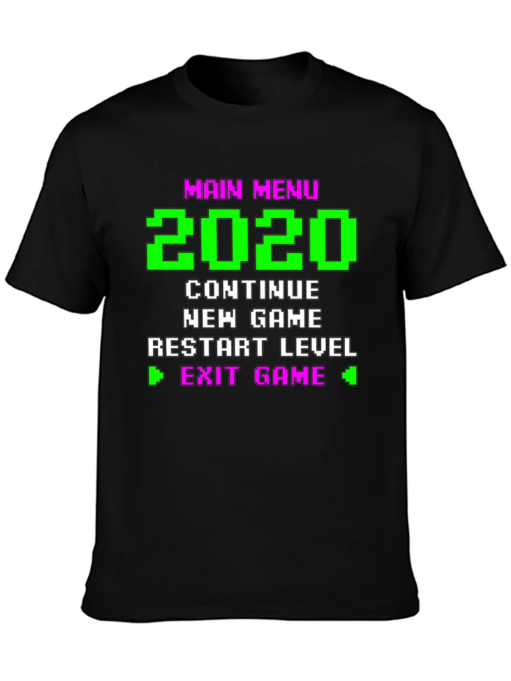 Retro Gamer Menu T-Shirt - 2020 Continue New Game product image 3