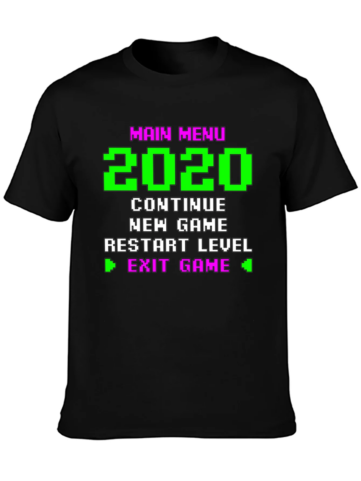 Retro Gamer Menu T-Shirt - 2020 Continue New Game product image 3