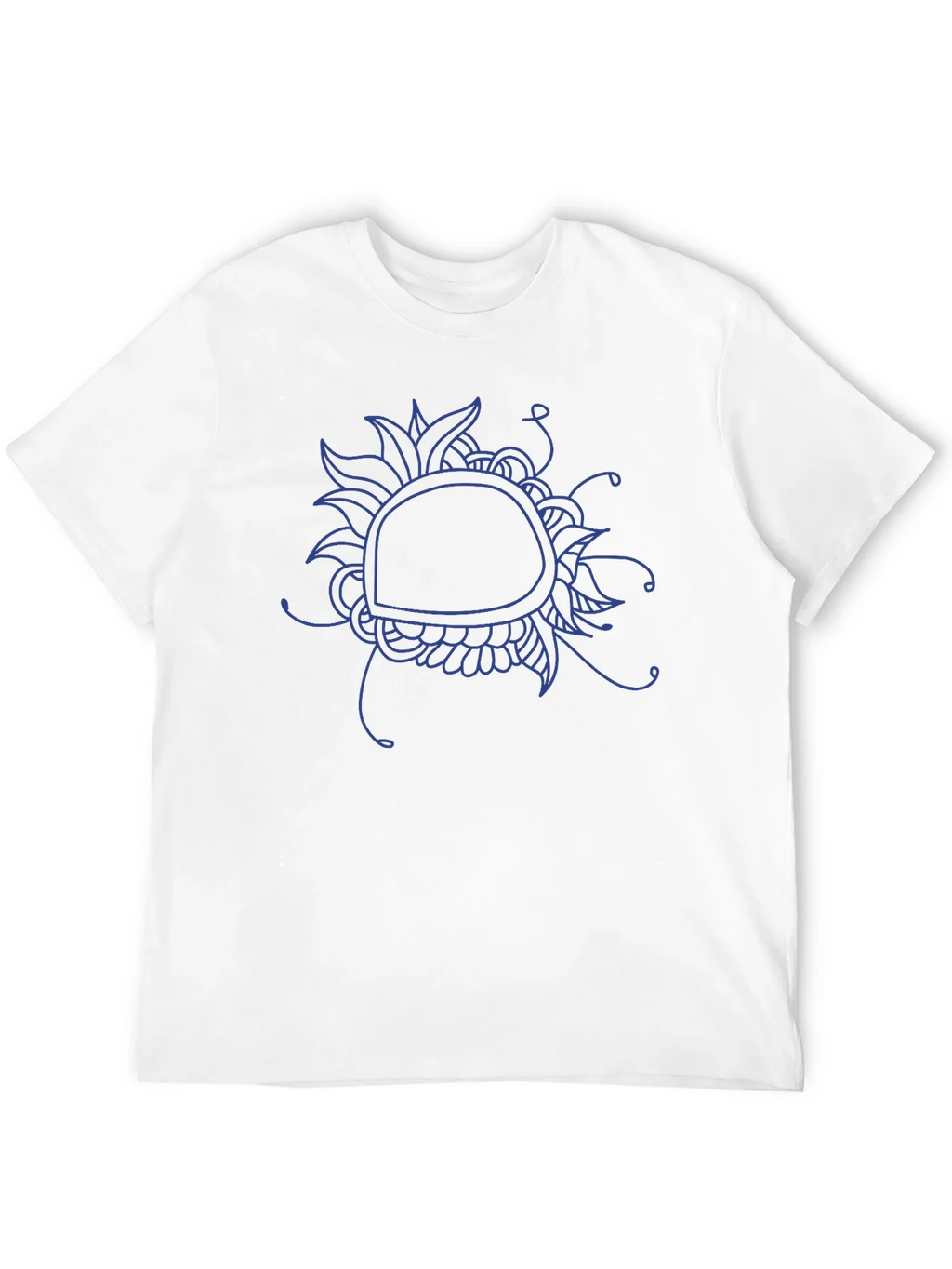 Abstract Floral Graphic Tee - Black Cotton Blend product image 3