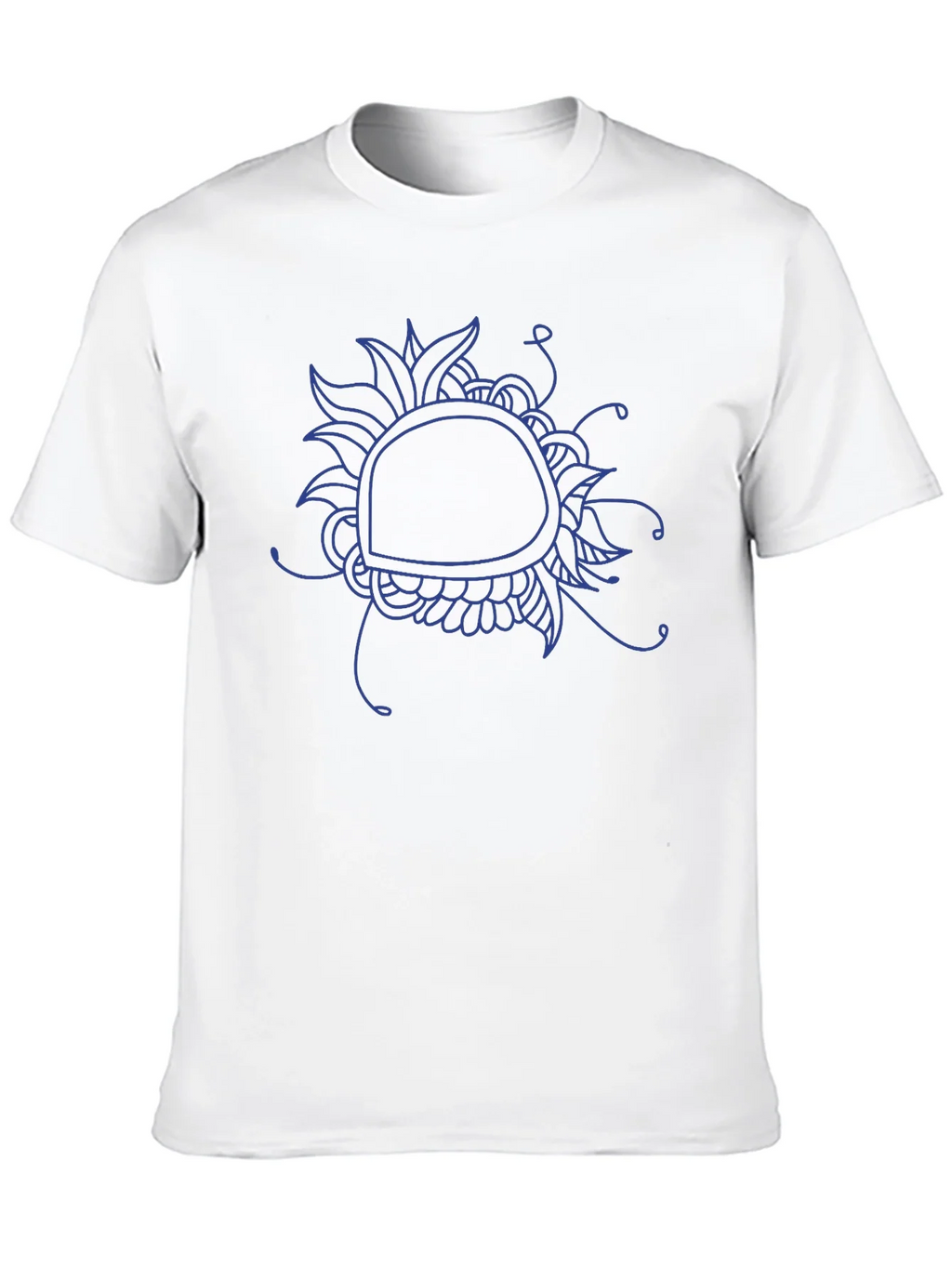 Abstract Floral Graphic Tee - Black Cotton Blend product image 12