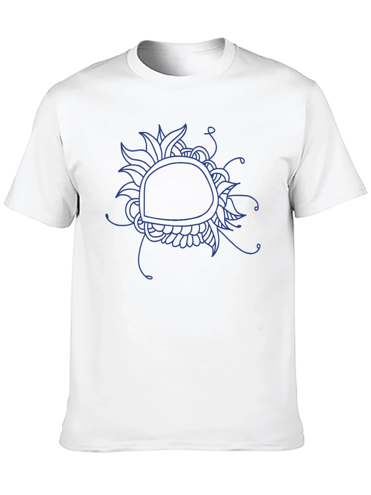 Abstract Floral Graphic Tee - Black Cotton Blend product image 12