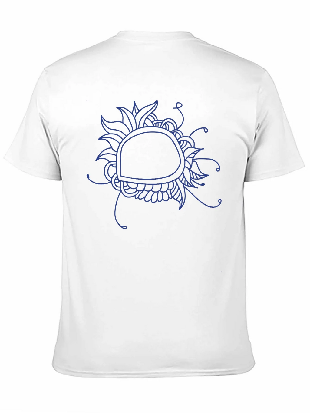 Abstract Floral Graphic Tee - Black Cotton Blend product image 2