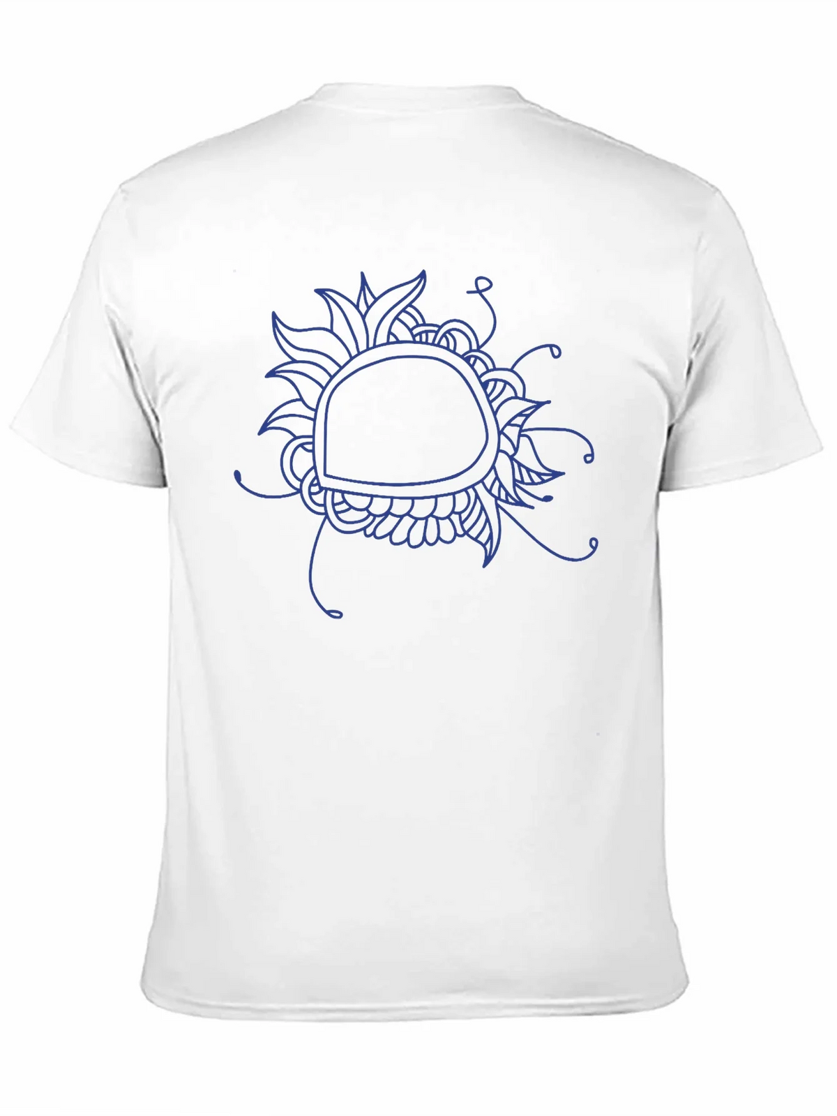 Abstract Floral Graphic Tee - Black Cotton Blend product image 2