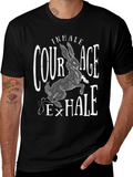 Courage Hare T-Shirt - Inhale Exhale product image 1