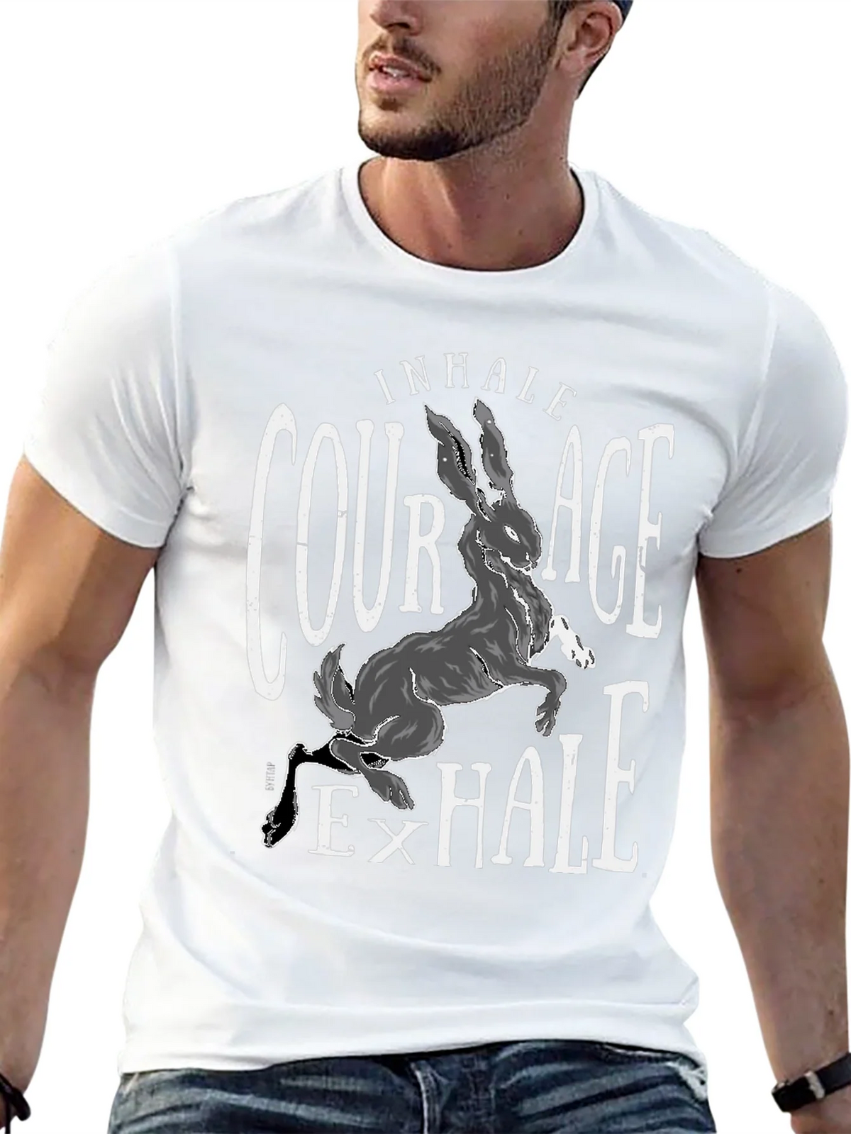 Courage Hare T-Shirt - Inhale Exhale product image 12