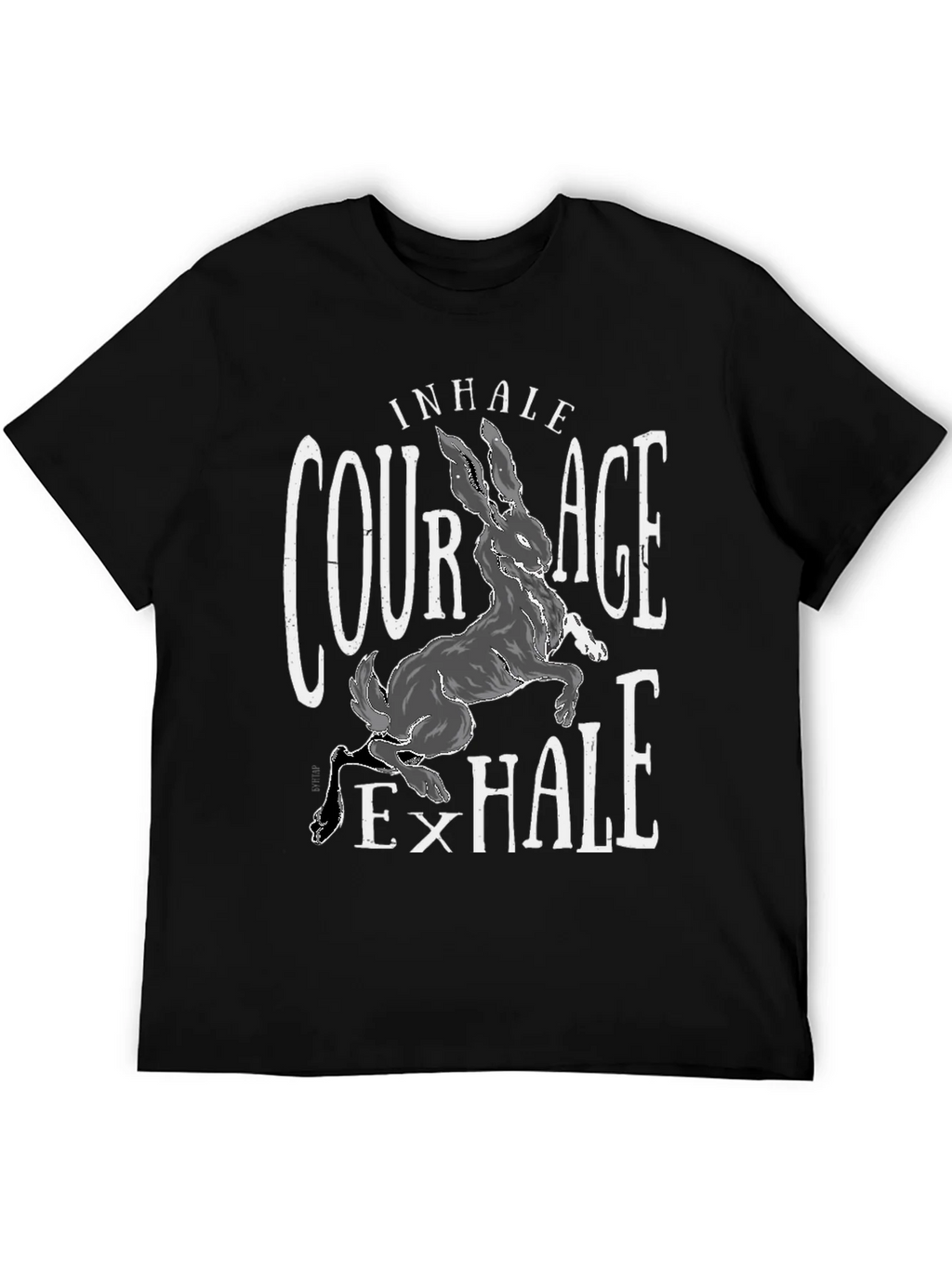 Courage Hare T-Shirt - Inhale Exhale product image 5