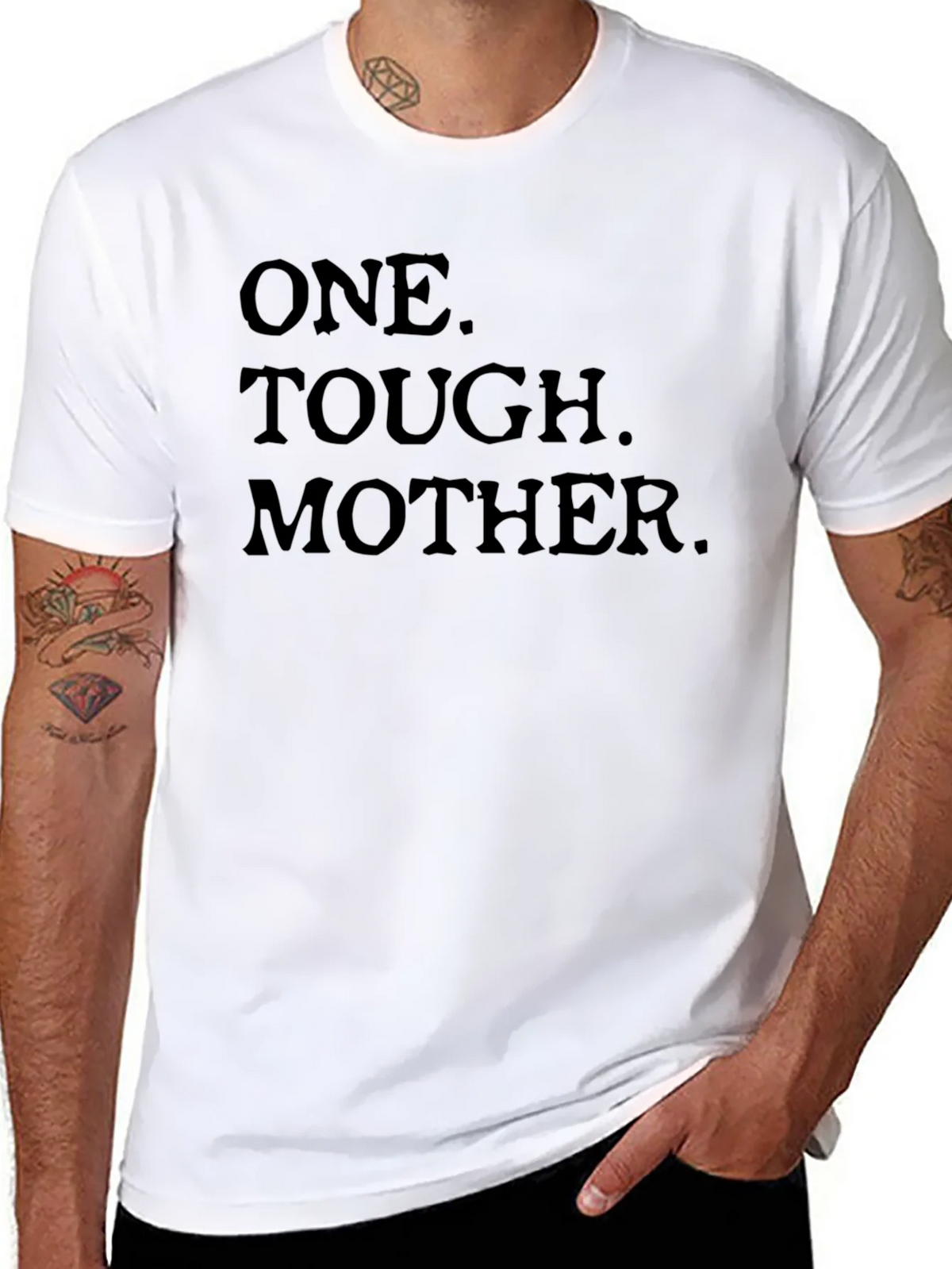 One Tough Mother Black Graphic Tee product image 10