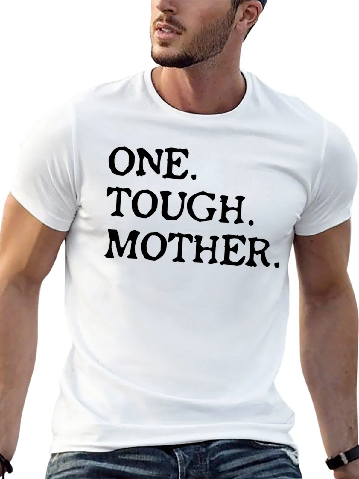 One Tough Mother Black Graphic Tee product image 4
