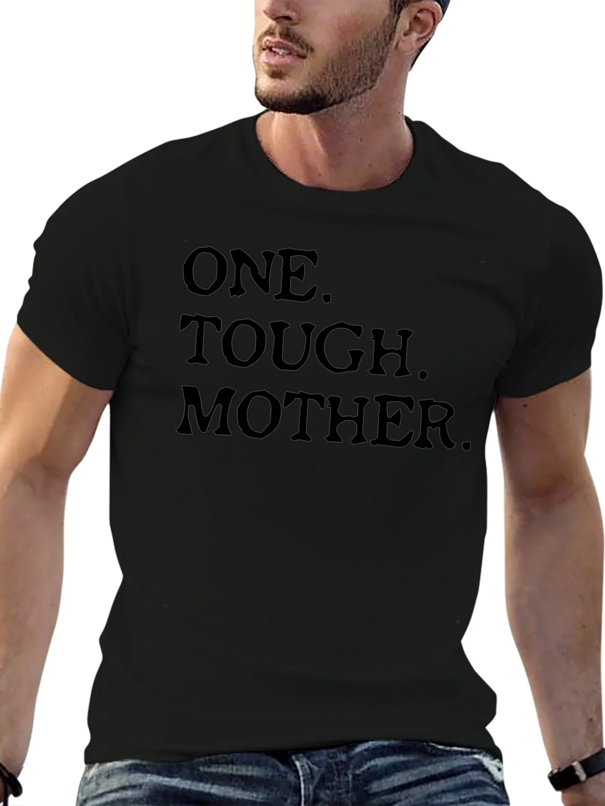 One Tough Mother Black Graphic Tee product image 9