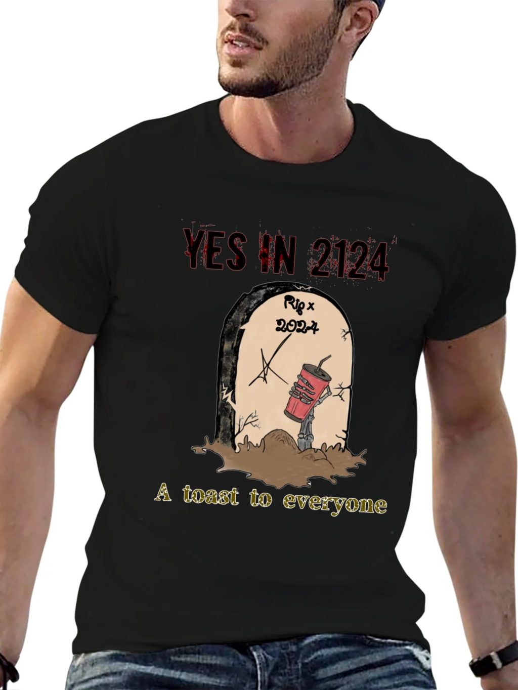 YES IN 2124 T-Shirt RIP 2024 A Toast to Everyone product image 9