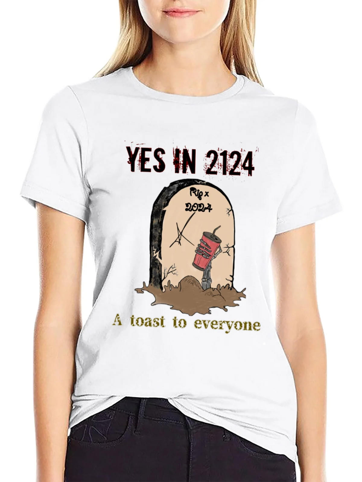 YES IN 2124 T-Shirt RIP 2024 A Toast to Everyone product image 11