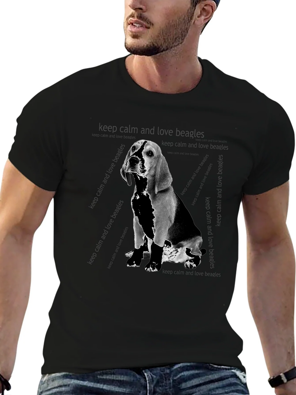 Beagle Dog Graphic Print T-Shirt product image 6