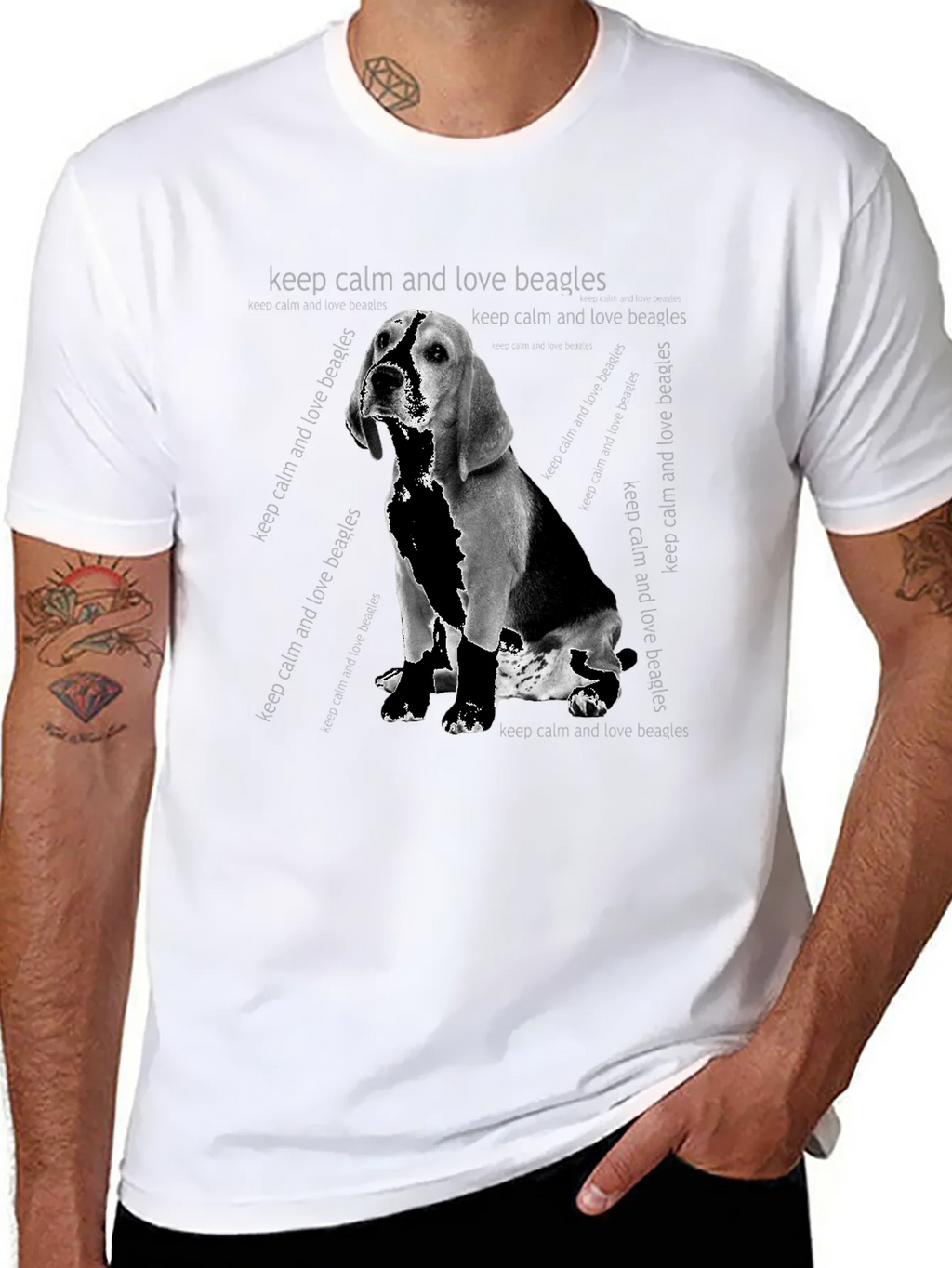 Beagle Dog Graphic Print T-Shirt product image 7