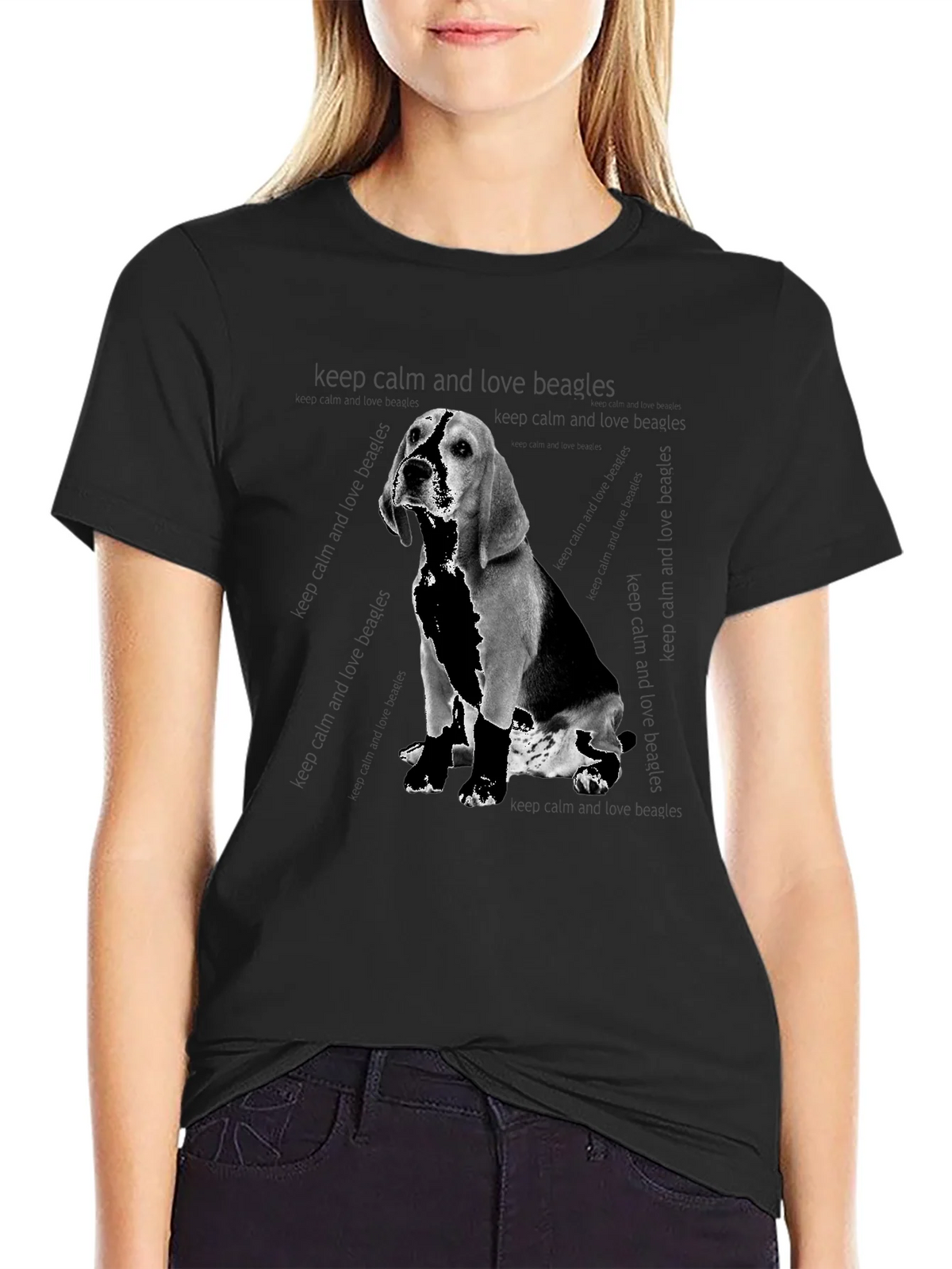 Beagle Dog Graphic Print T-Shirt product image 2