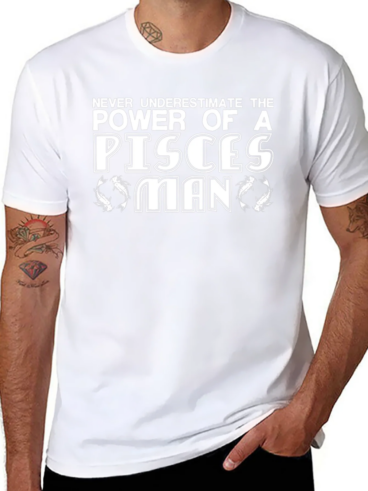 Pisces Man Graphic T-Shirt - Zodiac Sign Tee product image 7