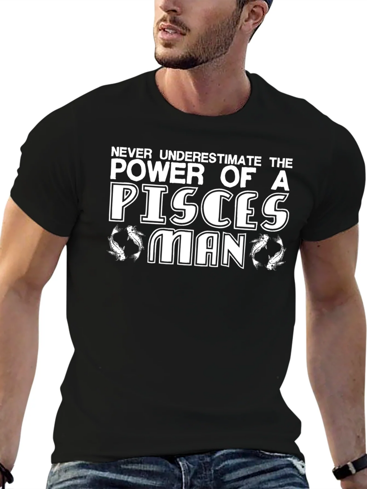 Pisces Man Graphic T-Shirt - Zodiac Sign Tee product image 6